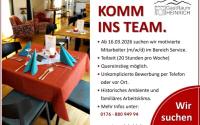 Mitarbeiter (m/w/d) im Service gesucht